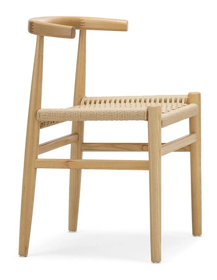 Oskar Ashwood Woven Cord Dining Chair Set Of 2 in Natural image 5