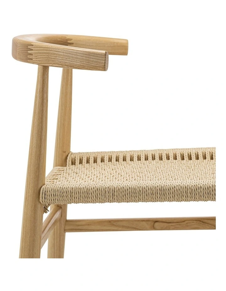 Oskar Ashwood Woven Cord Dining Chair Set Of 2 in Natural image 6