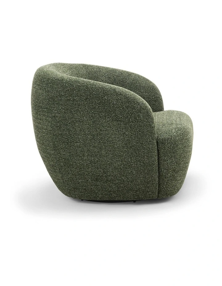 Cuddle Swivel Armchair in Moss Green image 3