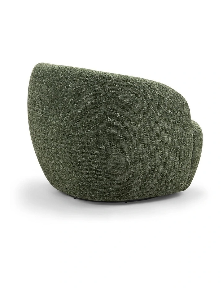 Cuddle Swivel Armchair in Moss Green image 4