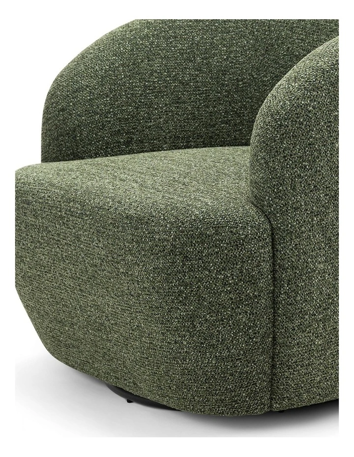 Cuddle Swivel Armchair in Moss Green image 6