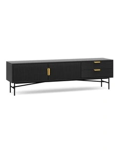 Kina Ripple Tv Entertainment Unit 180cm In Black Oak