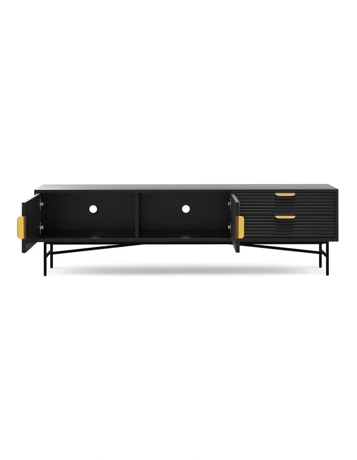 Kina Ripple Tv Entertainment Unit 180cm In Black Oak image 4
