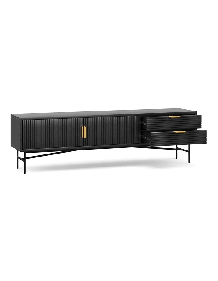 Kina Ripple Tv Entertainment Unit 180cm In Black Oak image 5