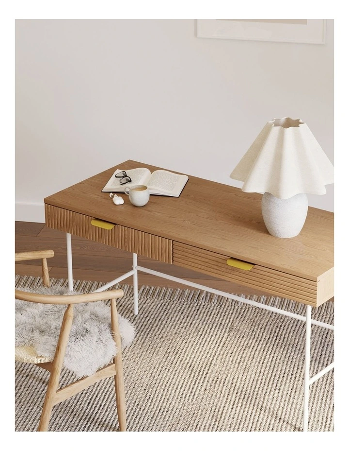 Kina Ripple Desk 140cm in Natural Oak image 3