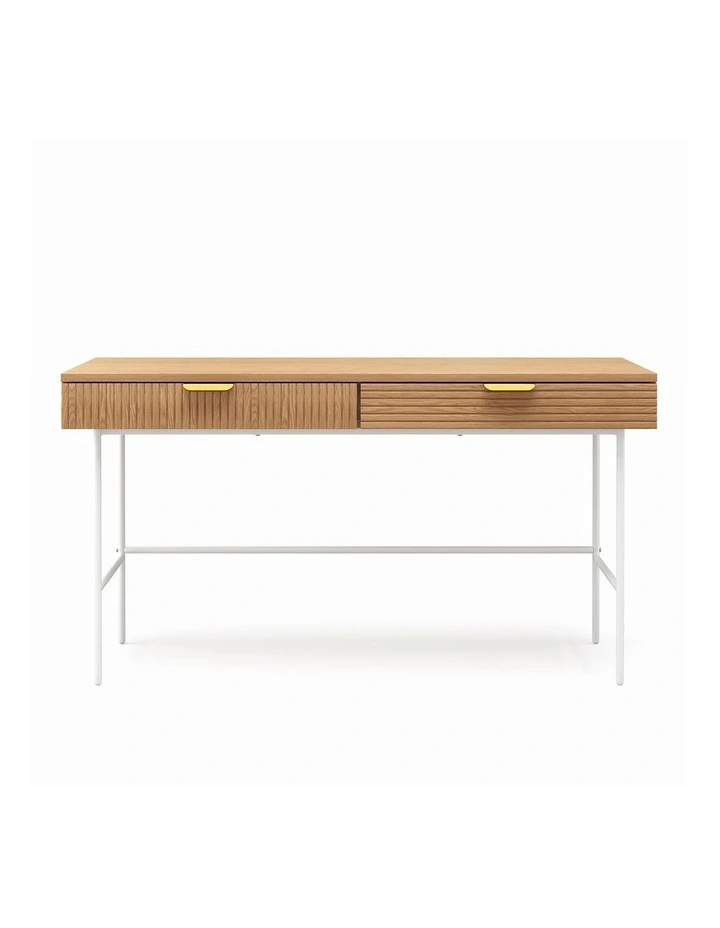 Kina Ripple Desk 140cm in Natural Oak image 4
