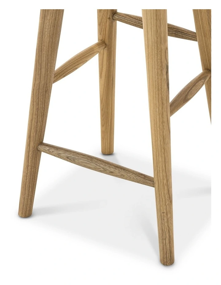 Kuni Tractor Seat Solid Barstool 65cm In Natural image 5