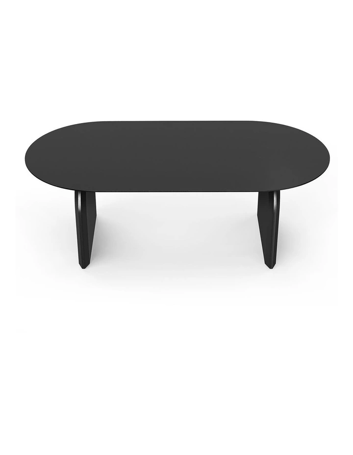 Arco Oval Oak Dining Table 200cm In Black image 4