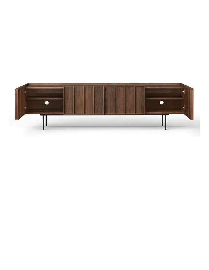 Linea Tv Entertainment Unit 200cm In Light Walnut image 3