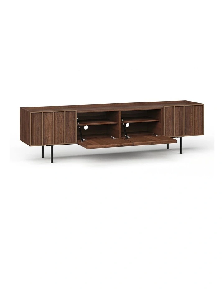 Linea Tv Entertainment Unit 200cm In Light Walnut image 4