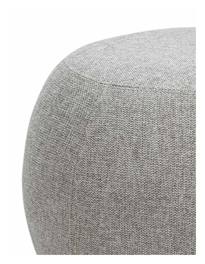 Venus Round Ottoman Pouf in Light Grey image 4
