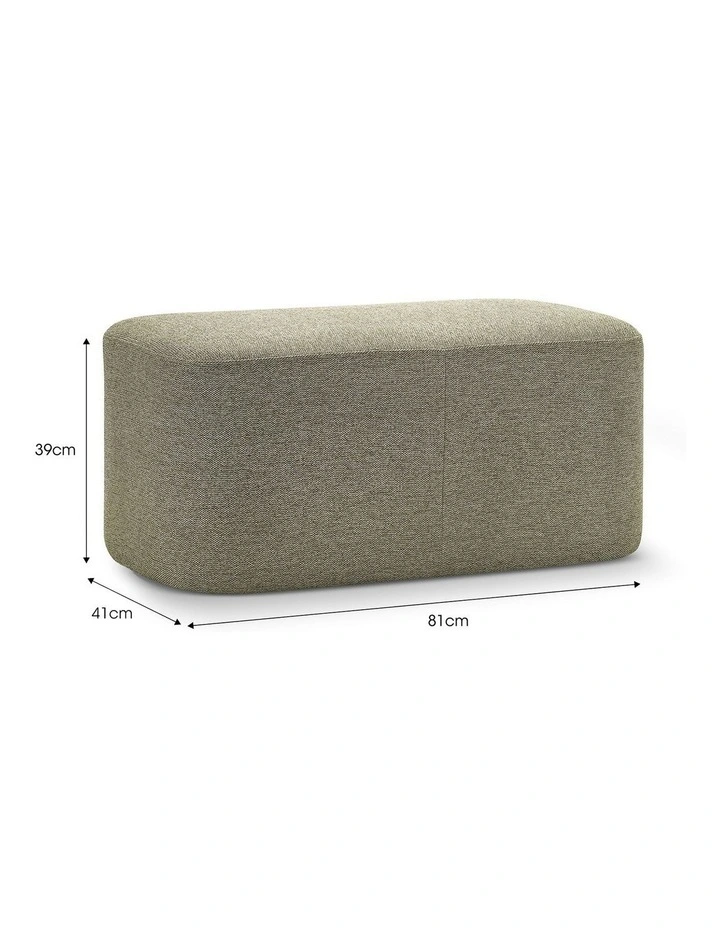 Podd Ottoman Bench in Moss Green image 7