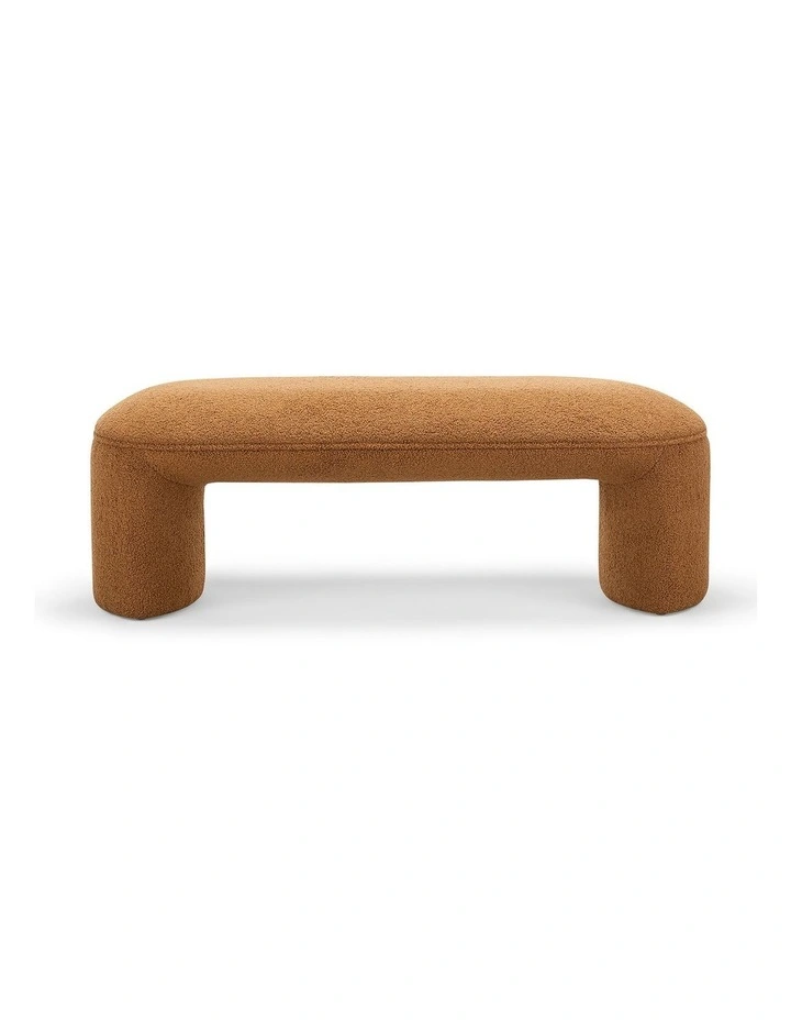 Remi Bench Seat 120cm in Teddy Rust image 2