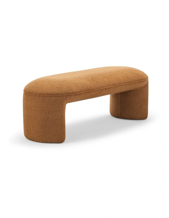 Remi Bench Seat 120cm in Teddy Rust image 3