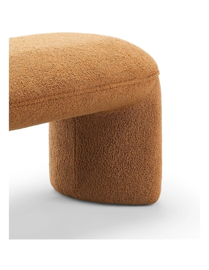 Remi Bench Seat 120cm in Teddy Rust image 5