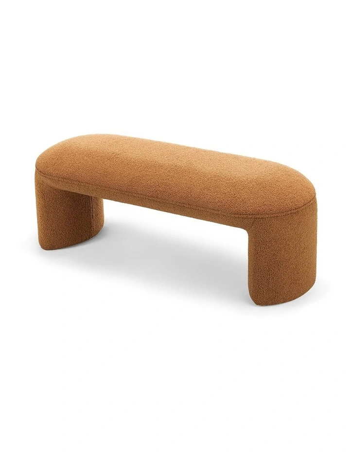Remi Bench Seat 120cm in Teddy Rust image 6