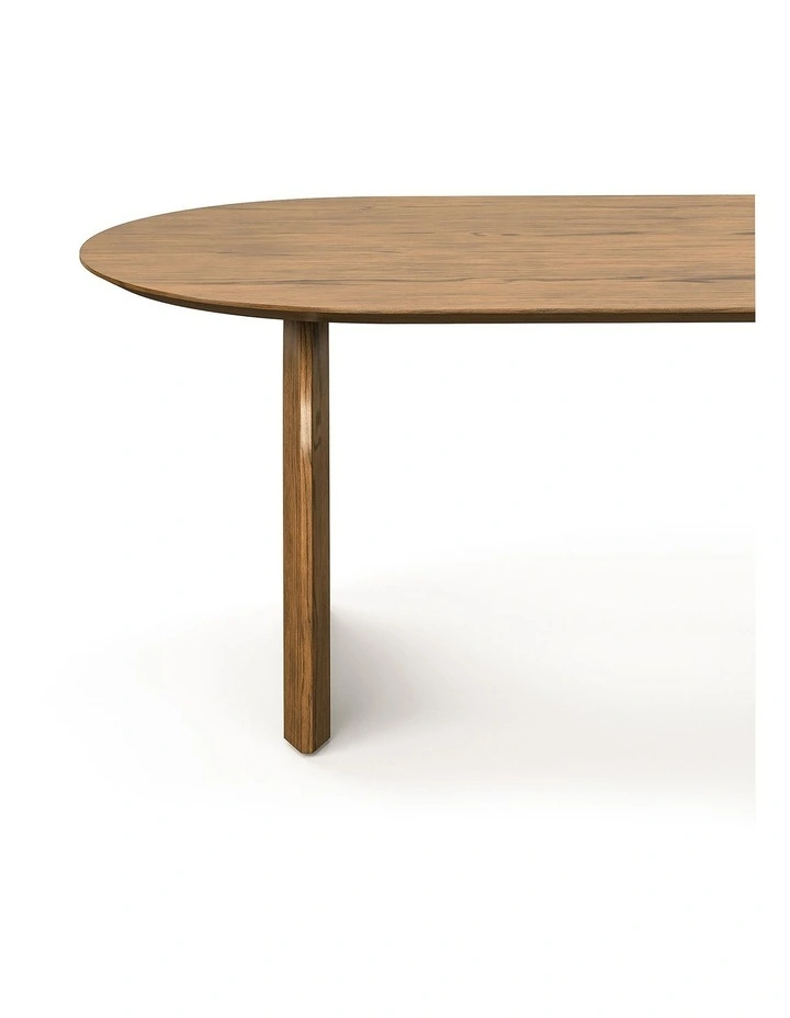 Arco Oval Oak Dining Table 200cm In Brown image 6