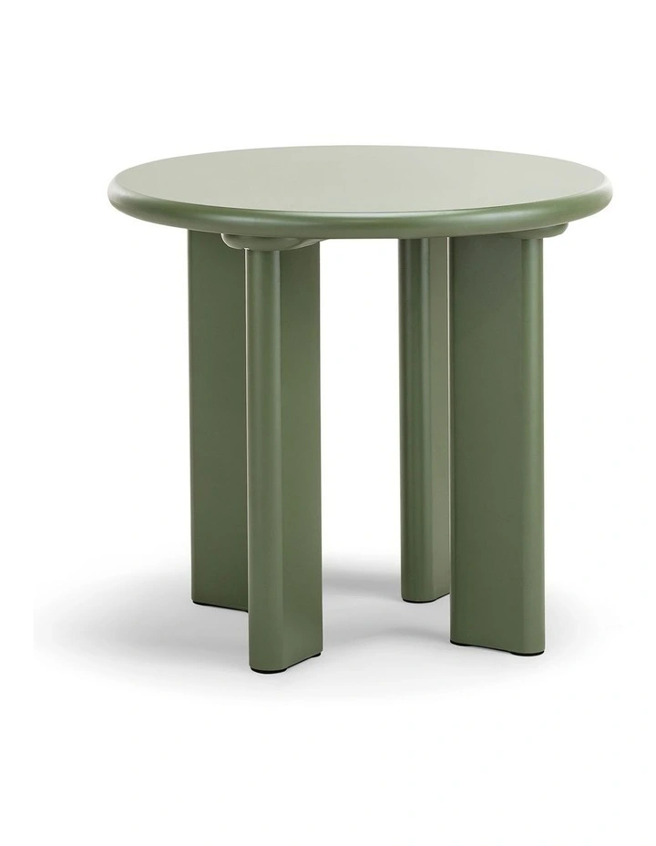 Omni Round Side Table 50cm In Olive Green image 1