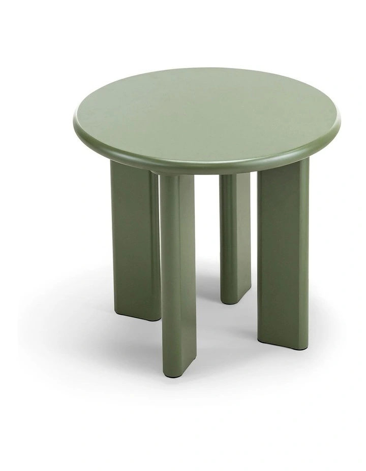 Omni Round Side Table 50cm In Olive Green image 4