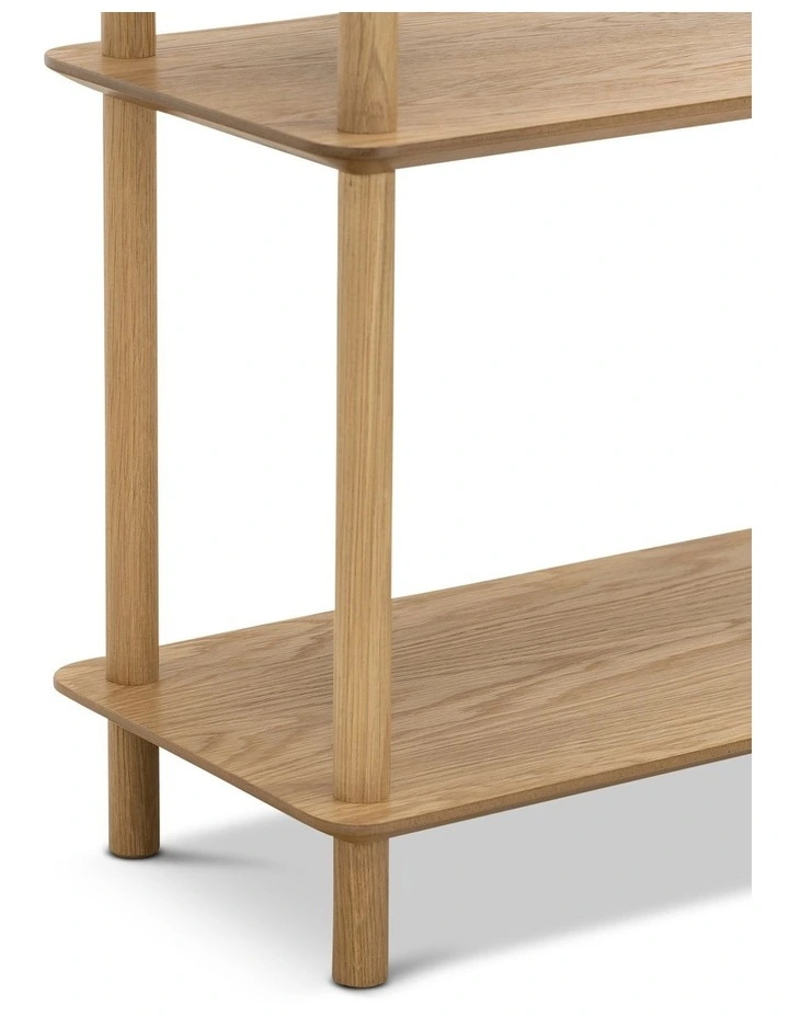 Rakk Low Bookshelf In Natural Oak image 4