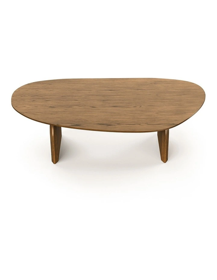 Arco Oval Oak Coffee Table In Brown image 3
