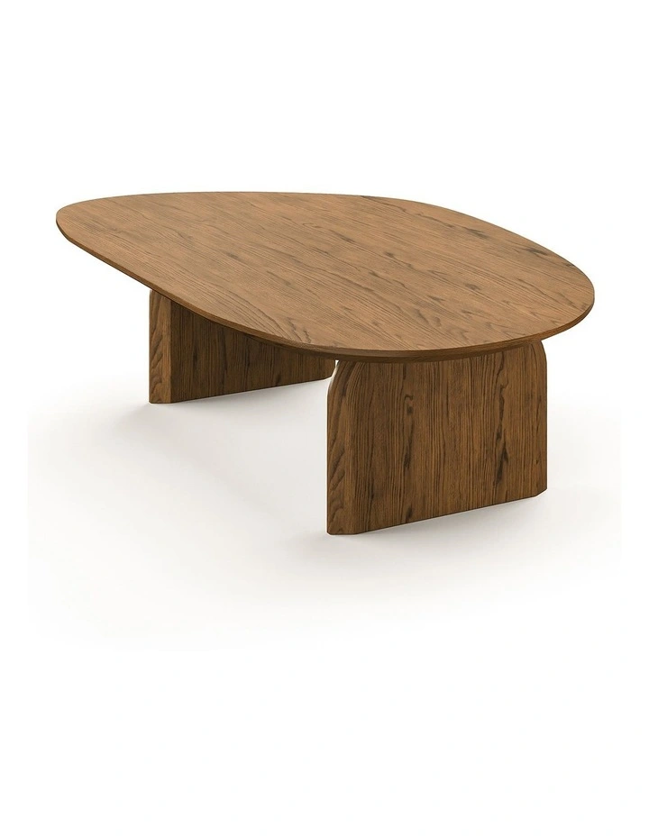 Arco Oval Oak Coffee Table In Brown image 5