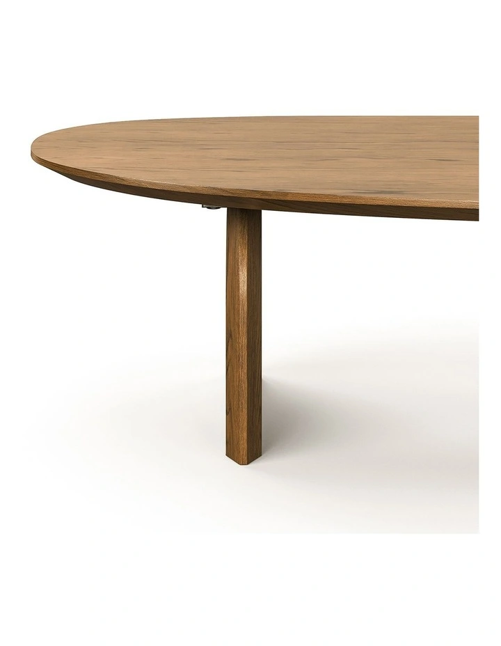 Arco Oval Oak Coffee Table In Brown image 6