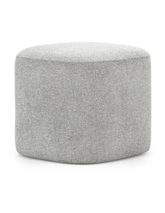Podd Square Ottoman Stool in Hail Grey