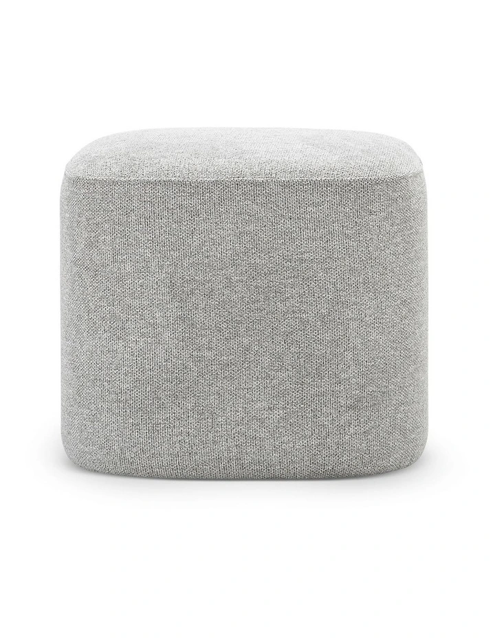 Podd Square Ottoman Stool in Hail Grey image 2