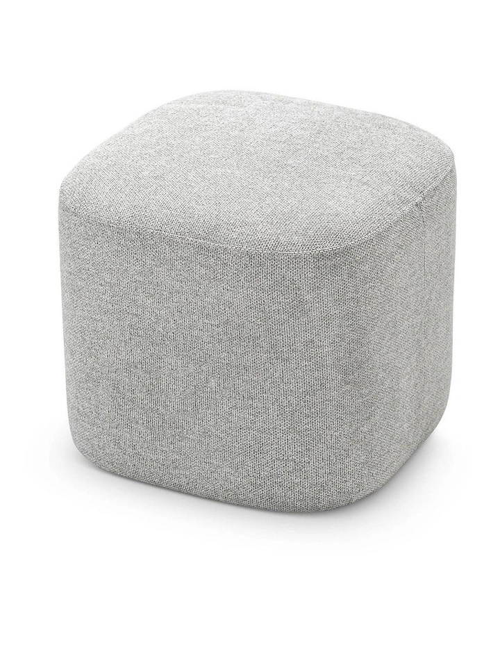 Podd Square Ottoman Stool in Hail Grey image 3