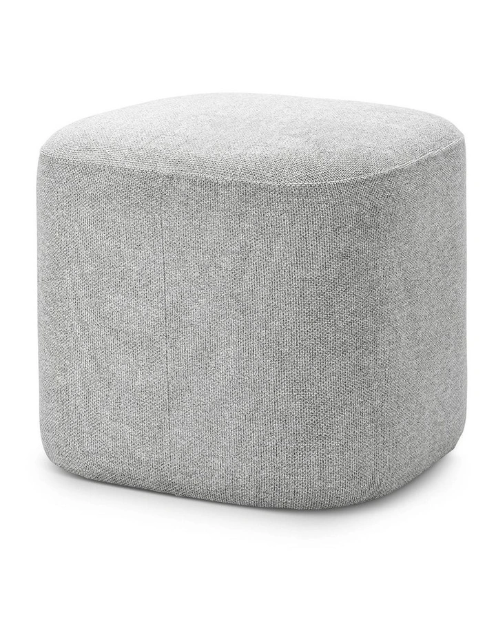 Podd Square Ottoman Stool in Hail Grey image 4