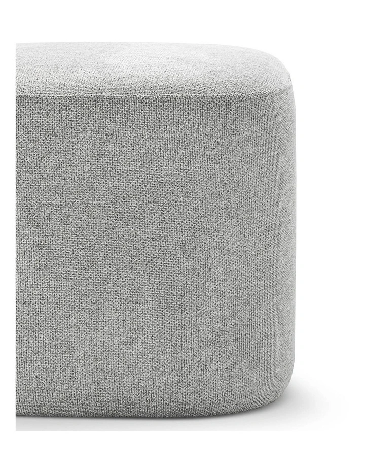 Podd Square Ottoman Stool in Hail Grey image 6