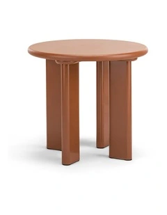 Omni Round Side Table 50cm In Muted Terracotta