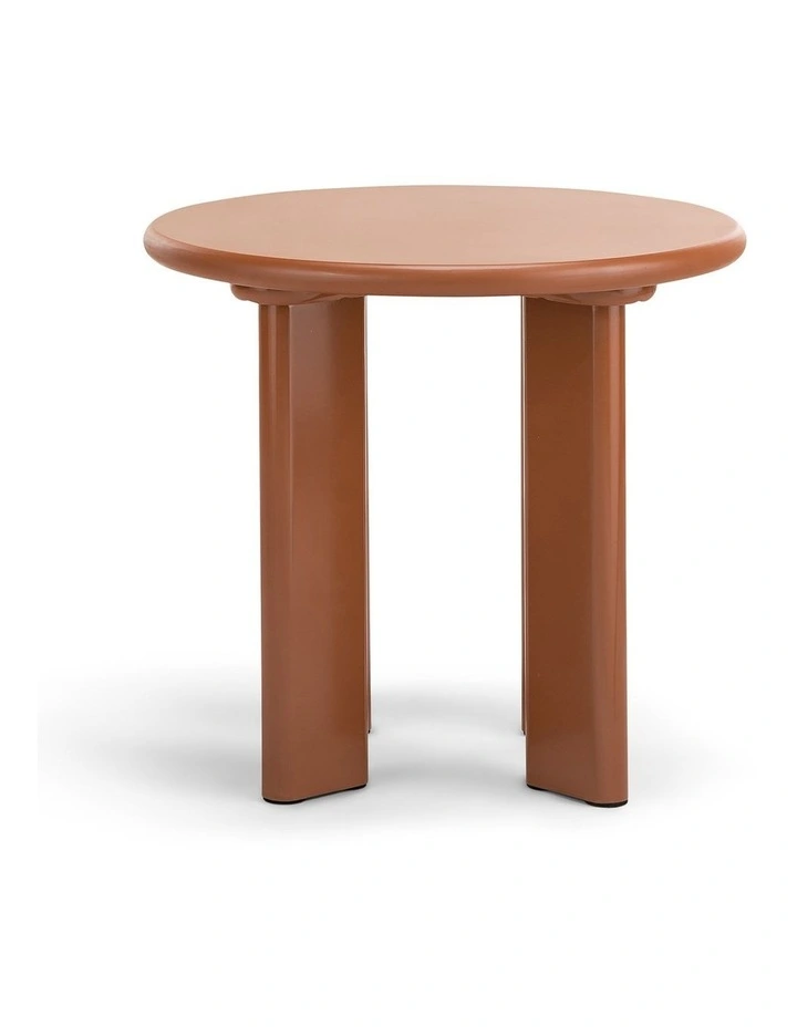 Omni Round Side Table 50cm In Muted Terracotta image 2