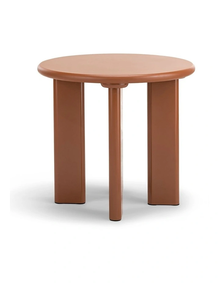 Omni Round Side Table 50cm In Muted Terracotta image 3