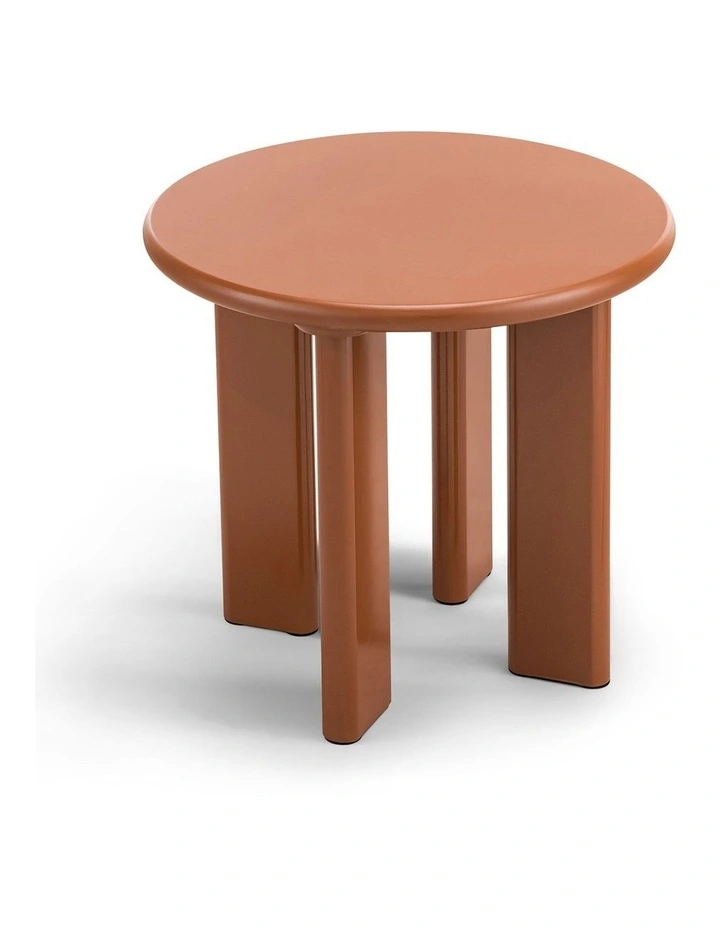 Omni Round Side Table 50cm In Muted Terracotta image 4