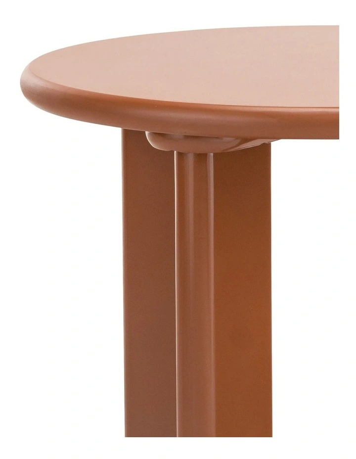 Omni Round Side Table 50cm In Muted Terracotta image 5