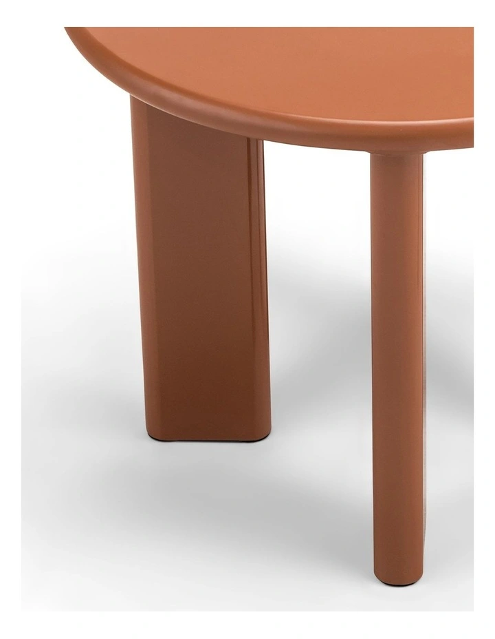 Omni Round Side Table 50cm In Muted Terracotta image 6