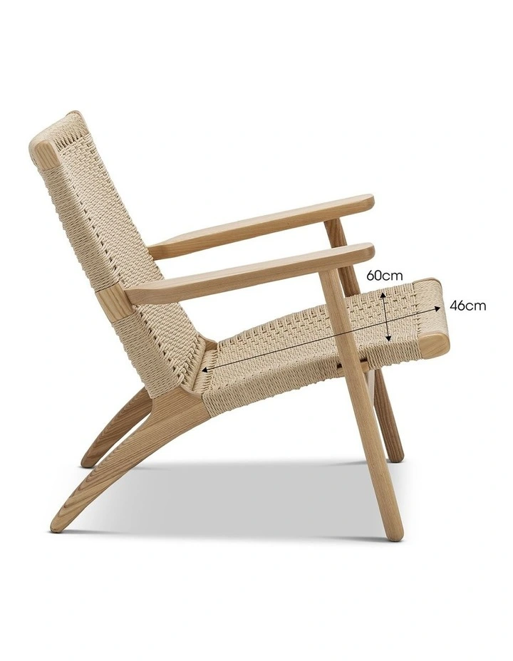 Miles Ashwood Easy Lounge Chair In Natural image 7