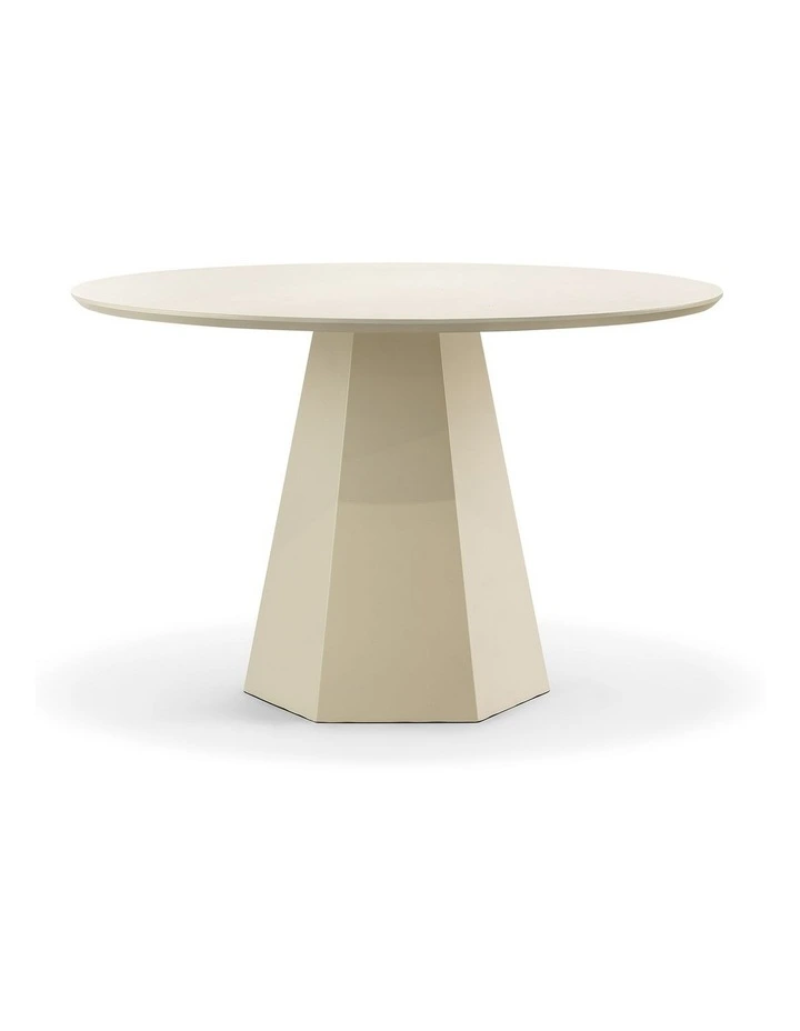 Malley Round Dining Table 120cm In Ercu Putty image 2