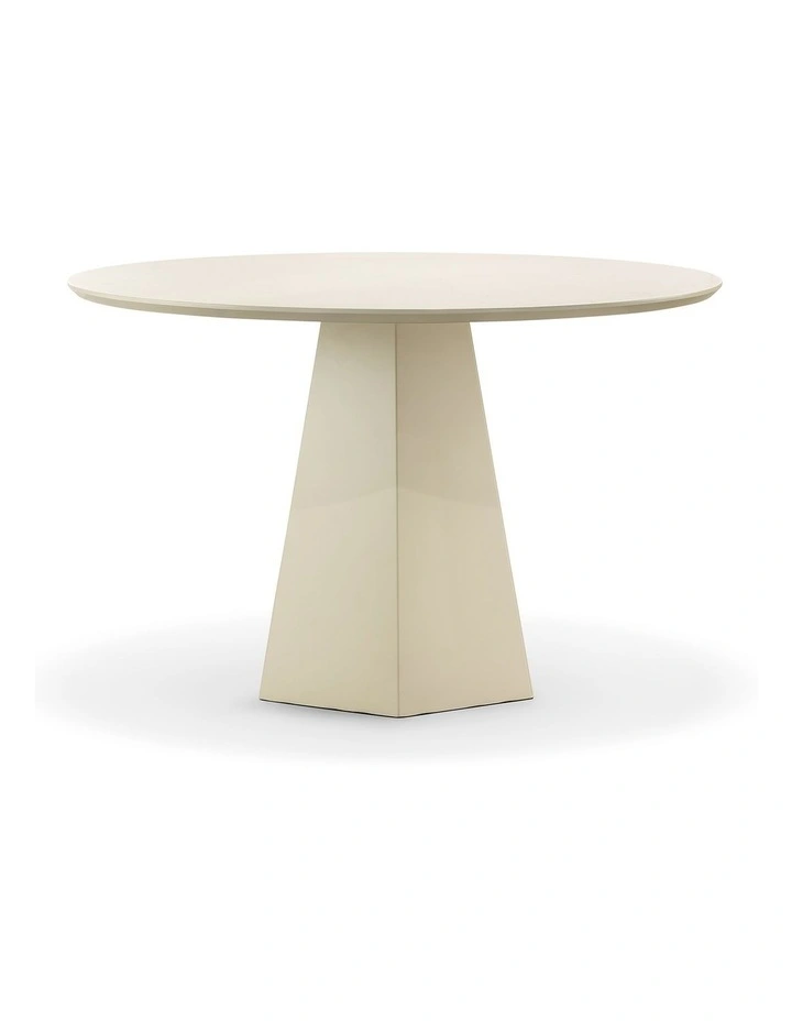 Malley Round Dining Table 120cm In Ercu Putty image 3