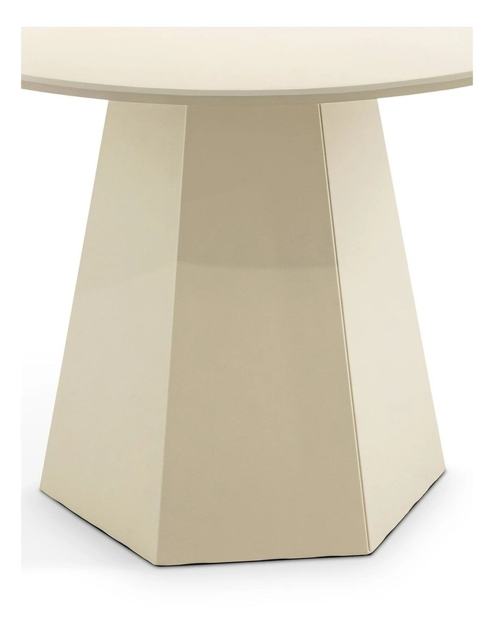 Malley Round Dining Table 120cm In Ercu Putty image 6