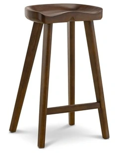 Moku Solid Ashwood Tractor Seat Barstool Set Of 2 In Brown Ash