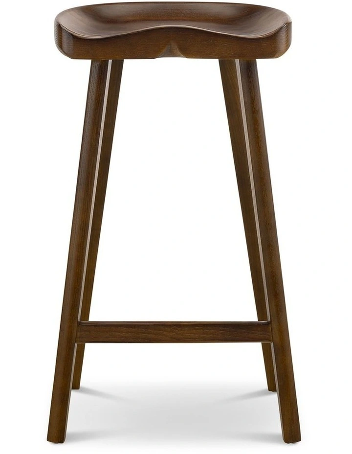 Moku Solid Ashwood Tractor Seat Barstool Set Of 2 In Brown Ash image 2