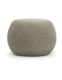 Venus Round Ottoman Pouf In Light Moss