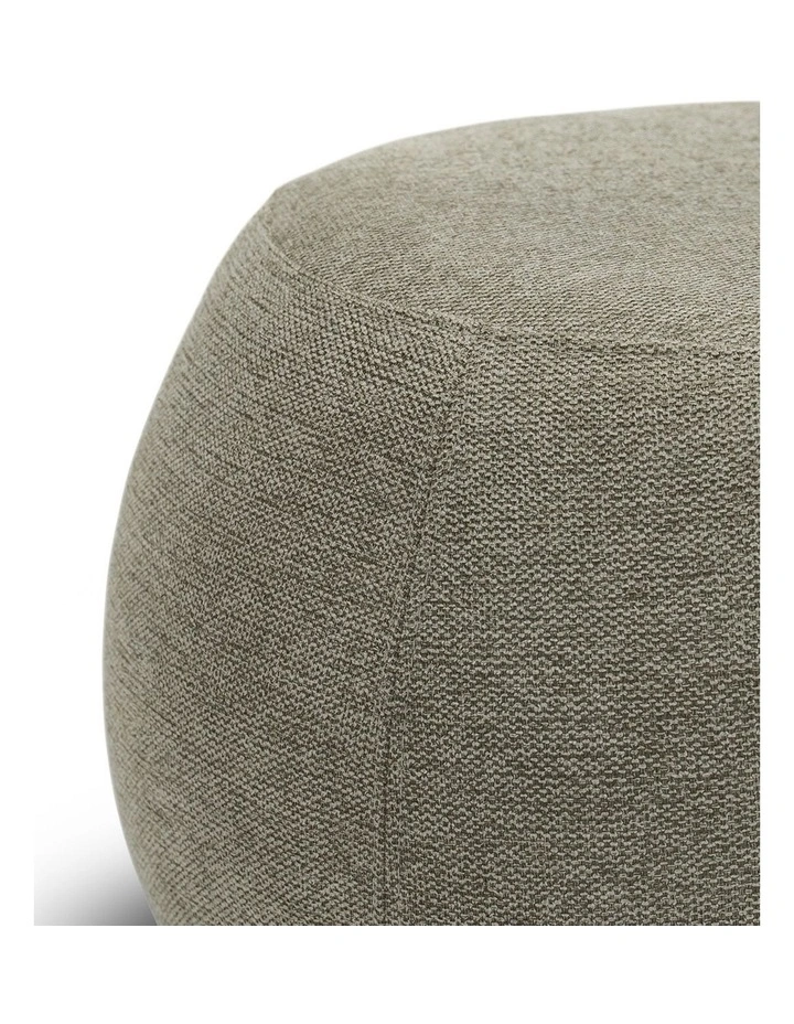 Venus Round Ottoman Pouf In Light Moss image 4