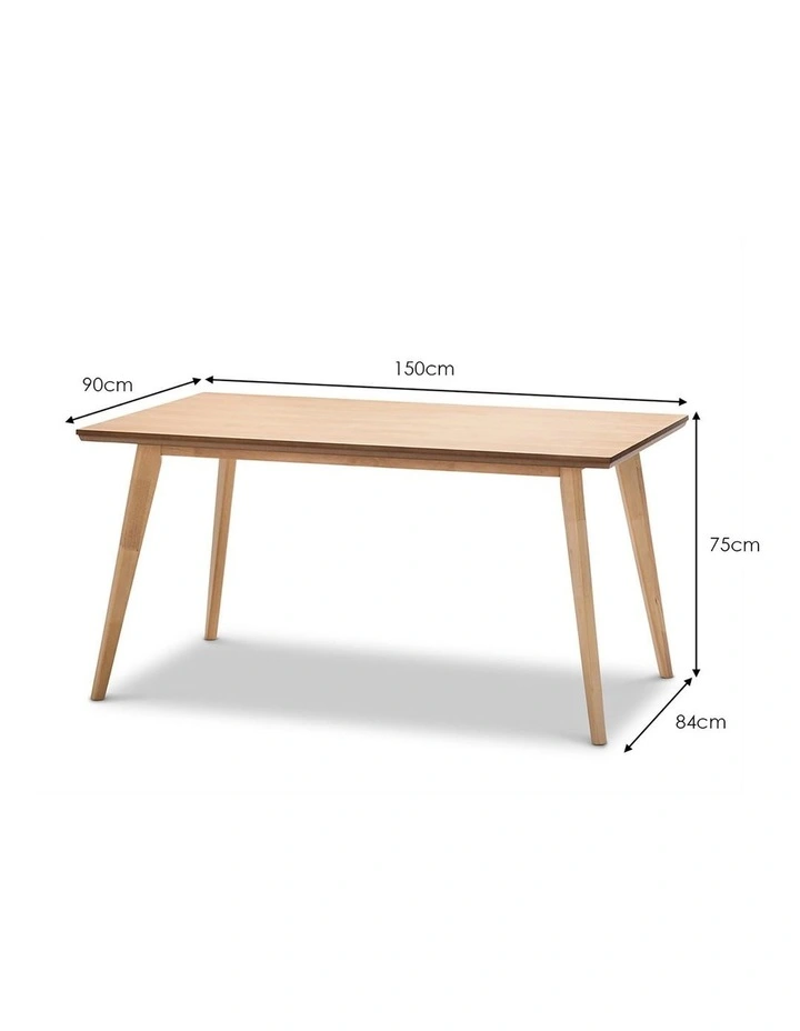 Bruno Dining Table 150cm In Natural Oak image 7