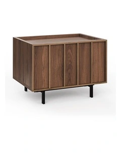 Linea Bedside Table In Light Walnut