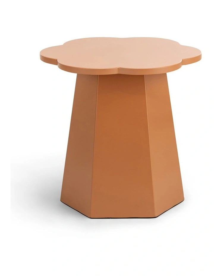 Essie Scallop Side Table In Copper Clay image 2