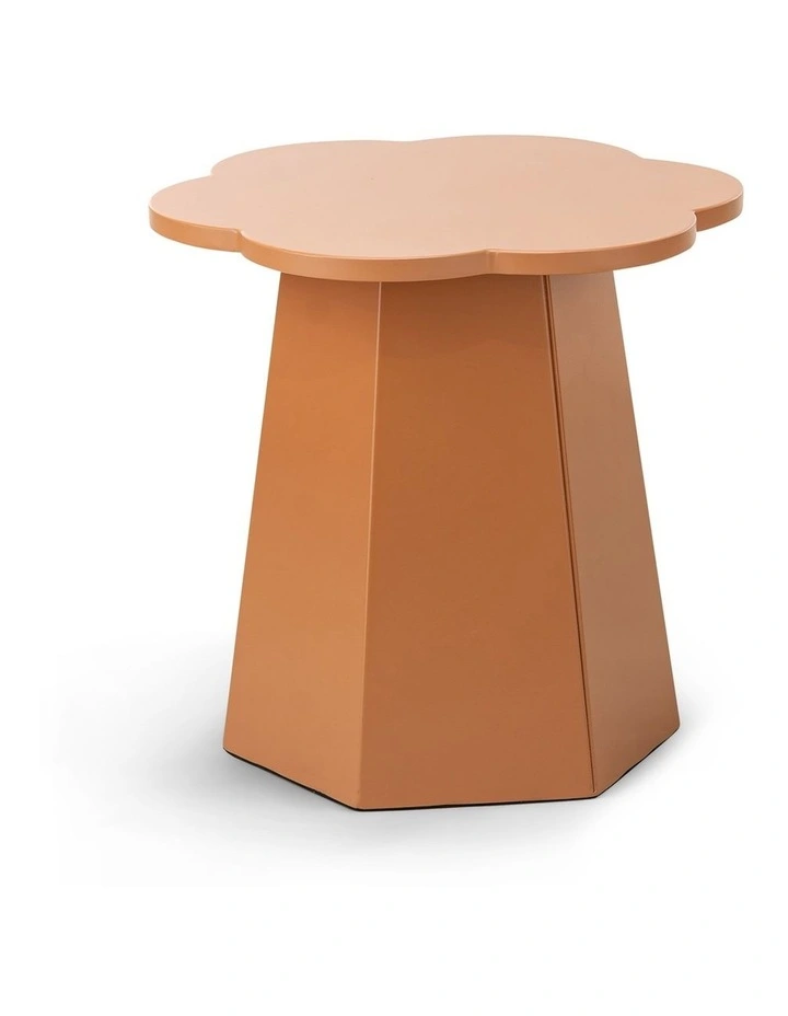 Essie Scallop Side Table In Copper Clay image 4